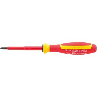 4670 VDE 1 - Wkrętak izolowany VDE DRALL+ do śrub Pozidriv, PZ1 x 80 mm