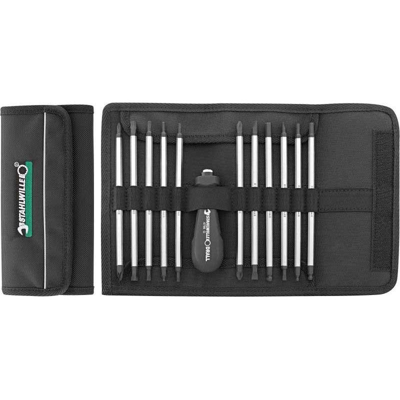 4798 - Rękojeść z 11 grotami do śrub z rowkiem, Phillips, Pozidriv, Torx, Hex i Hex z kulką