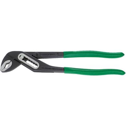 6551 6 240 - Szczypce nastawne do rur, szczęki polerowane czernione, 240 mm