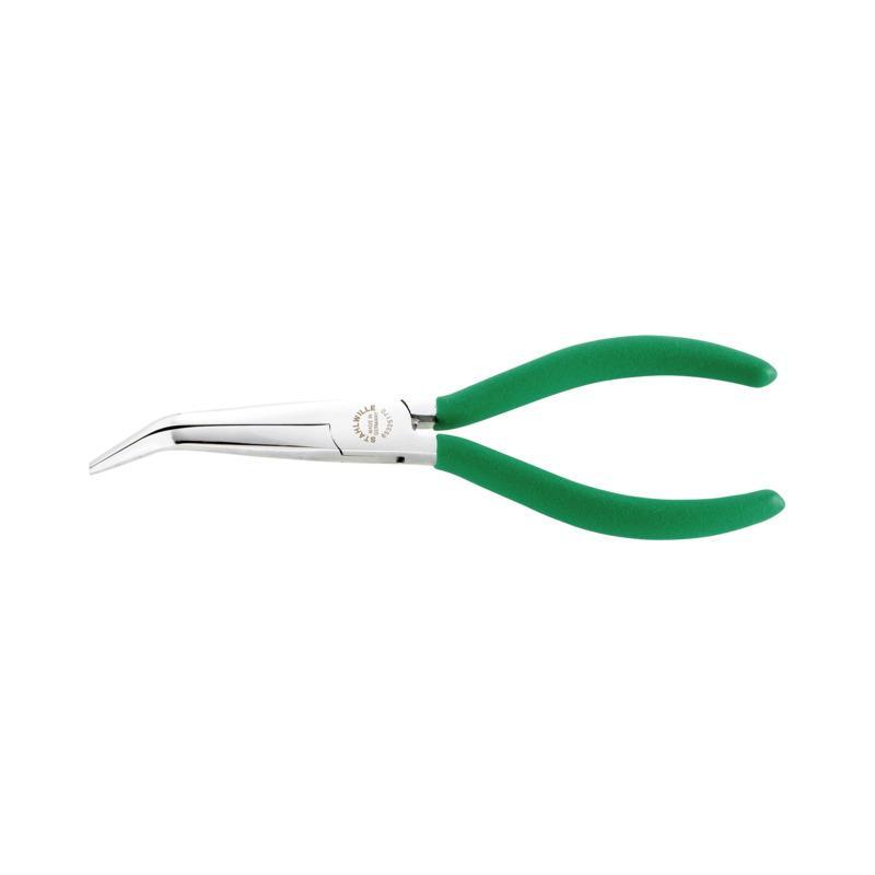 6532 5 170 - Szczypce półokrągłe, długie, dla mechaników, odgięte 45°, szczęki chromowane, 170 mm