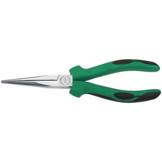 6534 5 200 - Szczypce półokrągłe, dla mechaników, typ "Langbeck", proste, szczęki chromowane, 200 mm