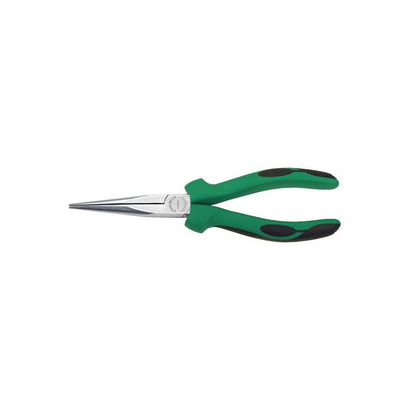 6534 5 200 - Szczypce półokrągłe, dla mechaników, typ "Langbeck", proste, szczęki chromowane, 200 mm