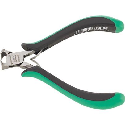 6709 - Szczypce tnące czołowe, dla elektroników, odgięte 90 i proste, szczęki polerowane, 120 mm