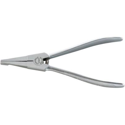 6547 4 170 - Szczypce montażowe do pierścieni osadczych w kształcie podkowy, do zabezpieczeń wałów, szczęki chromowane, 170 mm