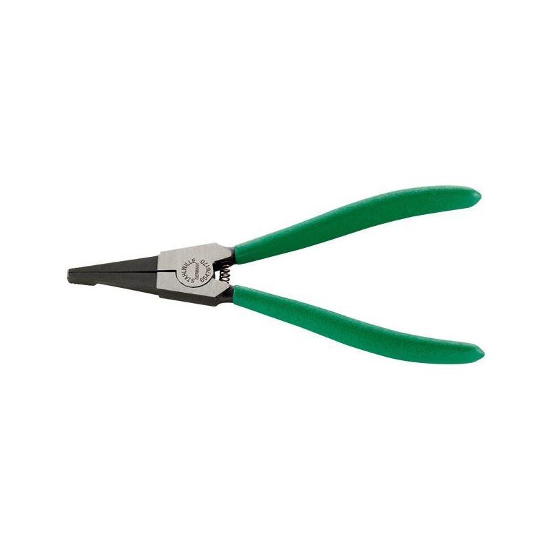 6547 6 170 - Szczypce montażowe do pierścieni osadczych w kształcie podkowy, do zabezpieczeń wałów, szczęki polerowane, 170 mm