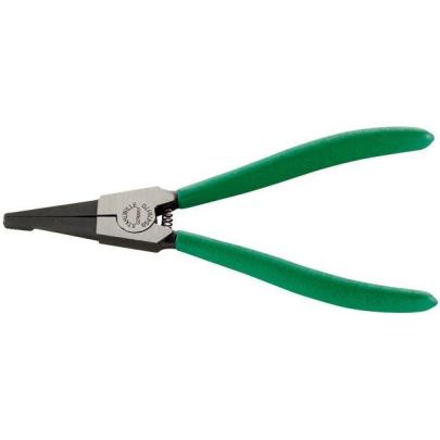 6547 6 170 - Szczypce montażowe do pierścieni osadczych w kształcie podkowy, do zabezpieczeń wałów, szczęki polerowane, 170 mm