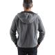 M12 HH GREY4-0 (XL) - Men's heated hoodie, grey, M12™ Li-ion 12 V, size XL