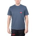 WTSSBLU-M - Work T-shirt short sleeve, blue, size M, 4932493014