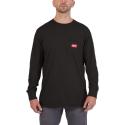 WTLSBL-XL - Work T-shirt long sleeve, black, size XL, 4932493036