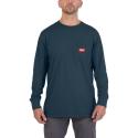 WTLSBLU-S - Work T-shirt long sleeve, blue, size S, 4932493043