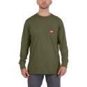 WTLSGRN-M - Work T-shirt long sleeve, green, size M, 4932493049