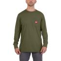 WTLSGRN-XXL - Work T-shirt long sleeve, green, size XXL