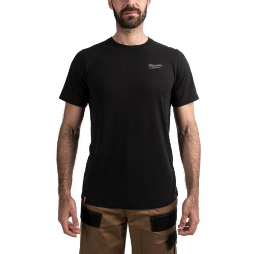 HTSSBL-M - Hybrid T-shirt short sleeve, black, size M