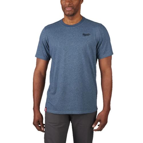 HTSSBLU-M - Hybrid T-shirt short sleeve, blue, size M