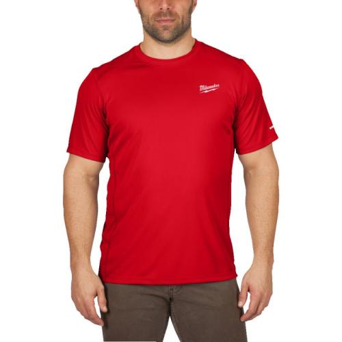WWSSRD-M - Koszulka z krótkim rękawem WORKSKIN™, czerwona, rozmiar M