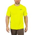 WWSSYL-S - WORKSKIN™ warm weather short sleeve performance shirt, yellow, size S, 4932493073