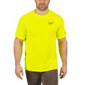 WWSSYL-M - WORKSKIN™ warm weather short sleeve performance shirt, yellow, size M