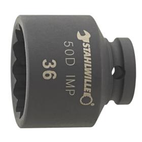 50D IMP 32 - Nasadka udarowa 1/2" 12-kątna, krótka, metryczna, 32 mm