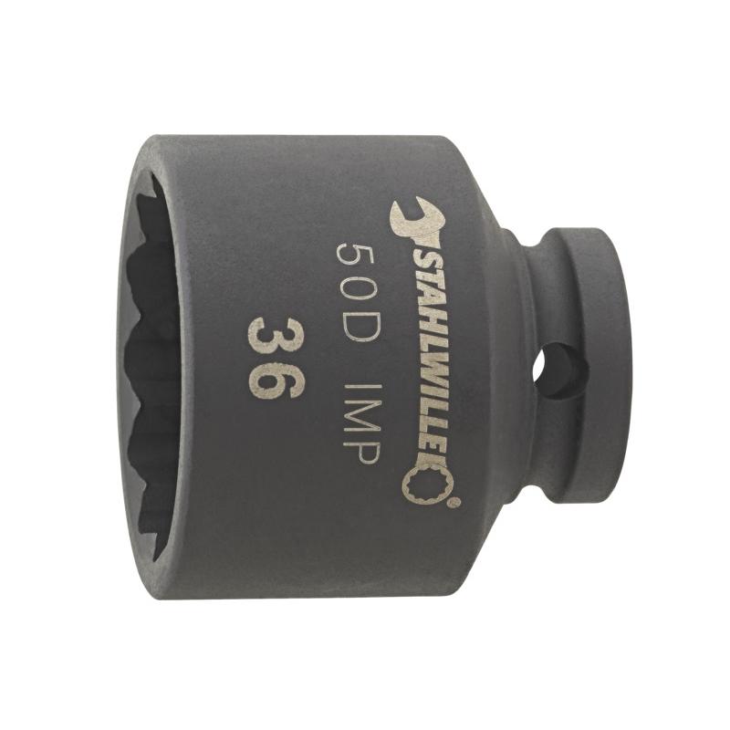 50D IMP 32 - Nasadka udarowa 1/2" 12-kątna, krótka, metryczna, 32 mm