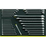 TCS 10+13+24/30 - Moduł kluczy płaskich, oczkowo-płaskich i oczkowo-otwartych, 6-32mm, 6x7 - 21x24mm (30 szt.), wkładka piankowa