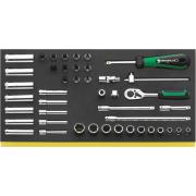 TCS 40/35/9 - Moduł nasadek i akcesoriów 1/4", 4 - 14 mm (44 szt.), wkładka piankowa