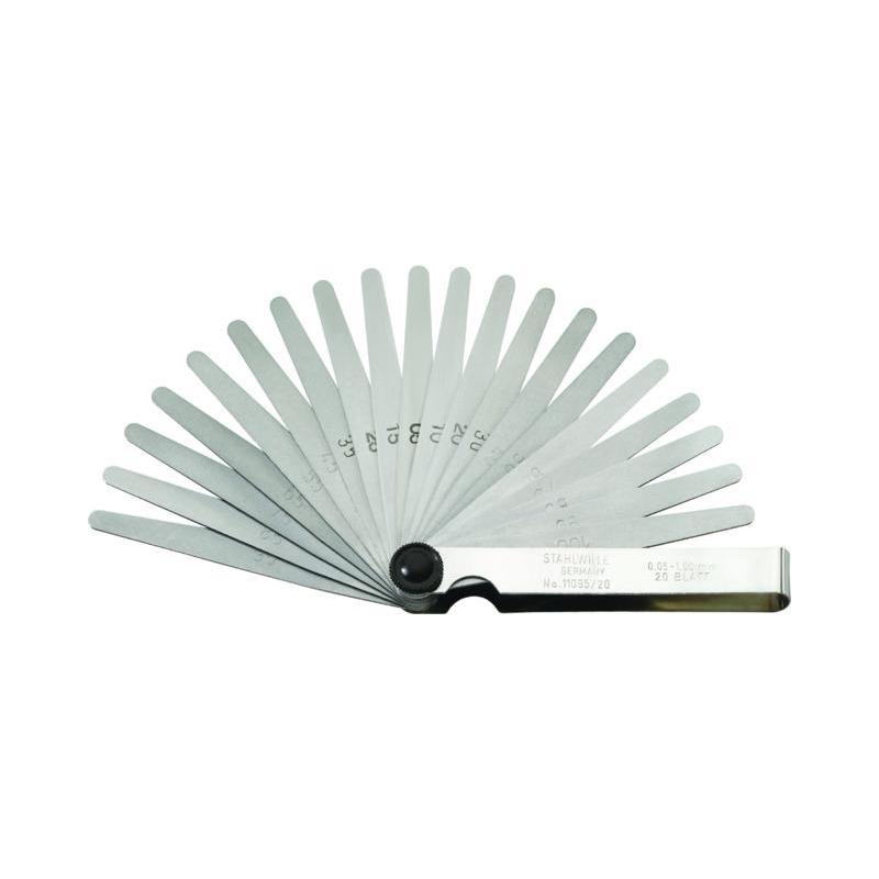 11095/13 - Szczelinomierz precyzyjny metryczny, listki stożkowe, 0,05 - 1 mm