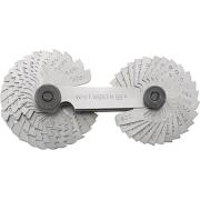 12665 52 - Sprawdzian do gwintów, 0,25 - 6 mm i 4 - 62 zwojów na 1"