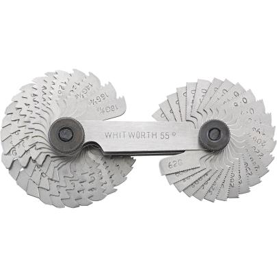 12665 52 - Sprawdzian do gwintów, 0,25 - 6 mm i 4 - 62 zwojów na 1"