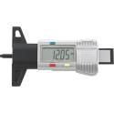 12900/4 - Elektroniczna suwmiarka do pomiaru profilu opon, dokładność 0,01 mm / 0,0005", 77371005