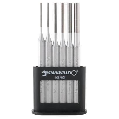 108/6 D - Zestaw 6 wybijaków do zawleczek, 2,5 - 8 mm