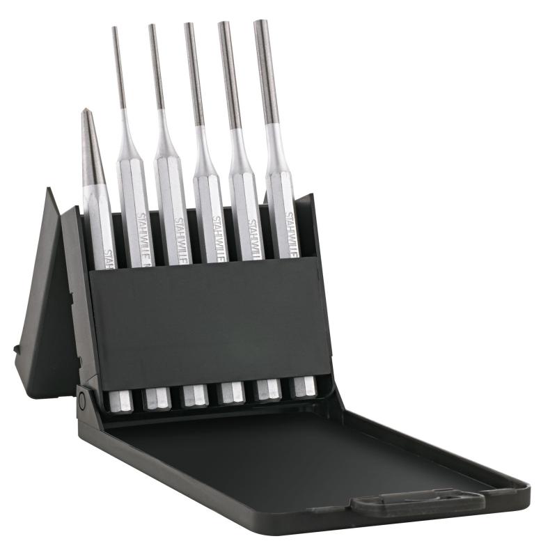 105-108/6 - Zestaw 6 wybijaków i punktaków, 2,5 - 10 mm