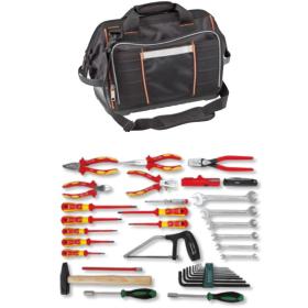 PRELE035 - Zestaw 35 narzędzi dla elektryka w torbie narzędziowej