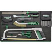 TCS 8 821/21 - Moduł narzędzi ślusarskich (21 szt.), wkładka piankowa