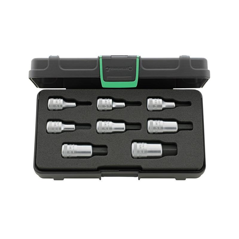 54/8 - Zestaw nasadek 1/2" trzpieniowych 6-kątnych, 5 - 17 mm (8 szt.)