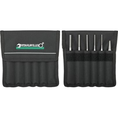 105-108/6T - Zestaw wybijaków, 2,5 - 6 mm + punktak 10 mm (6 szt.)