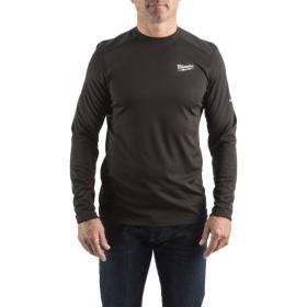 WWLSBL-L - Koszulka z długim rękawem WORKSKIN™, czarna, rozmiar L