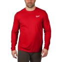 WWLSRD-XXL - WORKSKIN™ warm weather long sleeve performance shirt, red, size XXL
