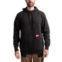 WH MW BL XL - Midweight hoodie, black, size XL