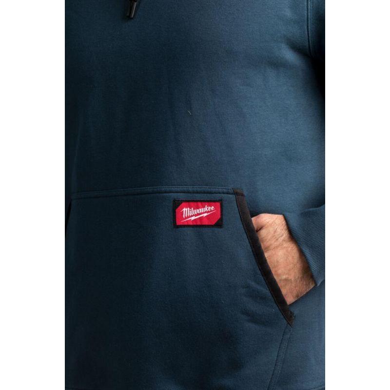 WH MW BLU M - Bluza z kapturem, niebieska, rozmiar M