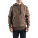 WH MW BR S - Midweight hoodie, brown, size S