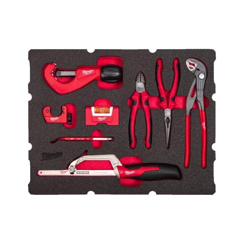 4932493639 - Moduł narzędzi ręcznych do prac hydraulicznych do szuflad PACKOUT (8 szt.), wkładka piankowa