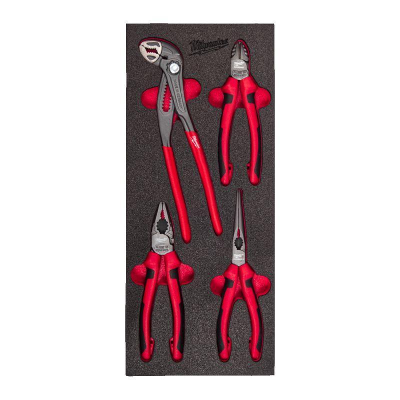 4932493631 - Moduł szczypiec: nastawne, półokrągłe, tnące boczne, uniwersalne (4 szt.), wkładka piankowa