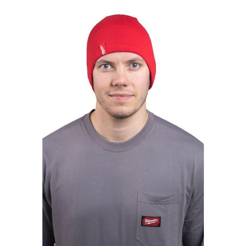 BNI RD - Czapka zimowa BEANIE, czerwona