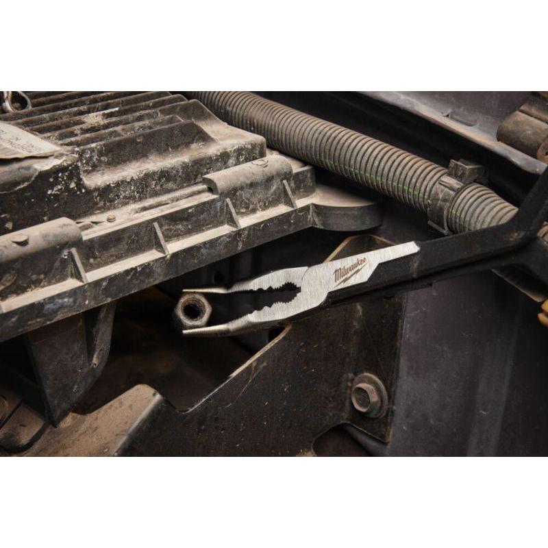 4932492498 - Szczypce długie, odgięte 45°, 326 mm