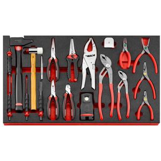 MODM.XL4 - Moduł kluczy oczkowo-płaskich, oczkowo-płaskich grzechotkowych i fajkowych (52 szt.), wkładka piankowa