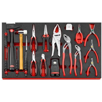 MODM.XL4 - Moduł kluczy oczkowo-płaskich, oczkowo-płaskich grzechotkowych i fajkowych (52 szt.), wkładka piankowa