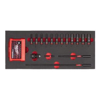 4932493386 - Moduł nasadek długich i akcesoriów udarowych 1/4", 4 - 13 mm (17 szt.), wkładka piankowa