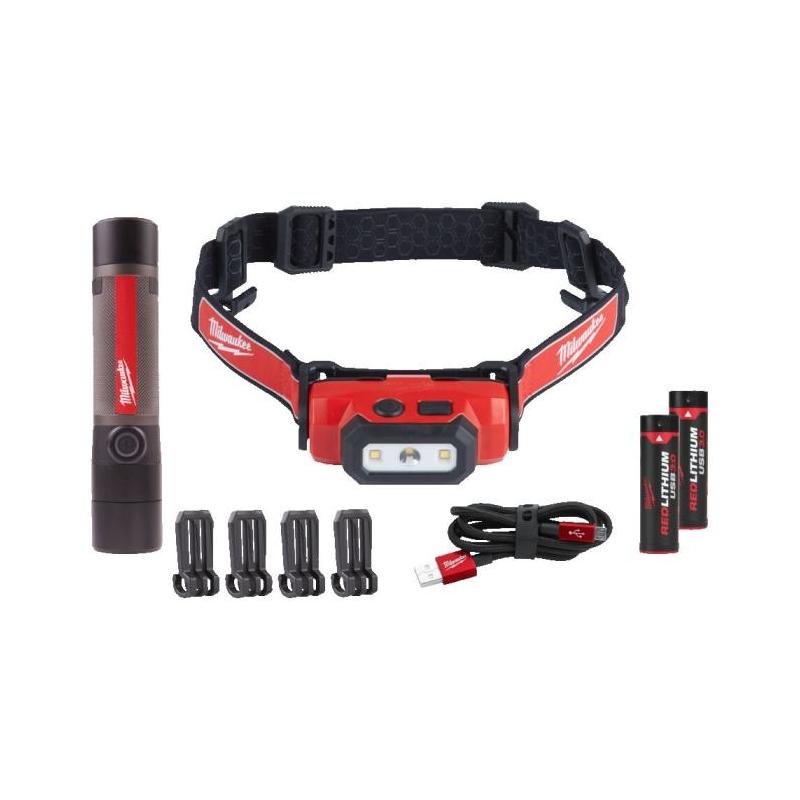 L4 FMHLLED-302 - Akumulatorowa latarka-czołówka L4 HL i latarka akumulatorowa L4 FMLED