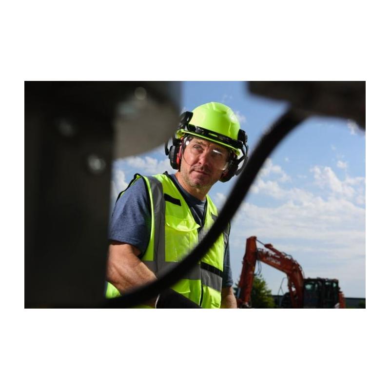 4932480666 - Hełm ochronny żółty o podwyższonej widzialności niewentylowany BOLT™100