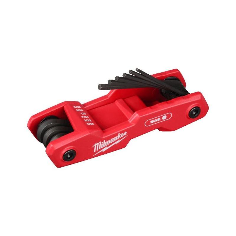 4932493614 - Zestaw składanych kluczy trzpieniowych zagiętych, 6-kątnych, 5/64" - 1/4" (9 szt.)